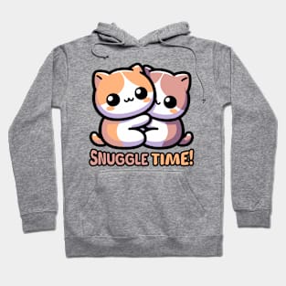 Snuggle Time!! Cute Cuddle Cats Hoodie